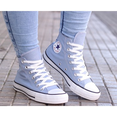 Tenis Converse All Star Bota Cano Alto Azul Claro Bebe Beecost