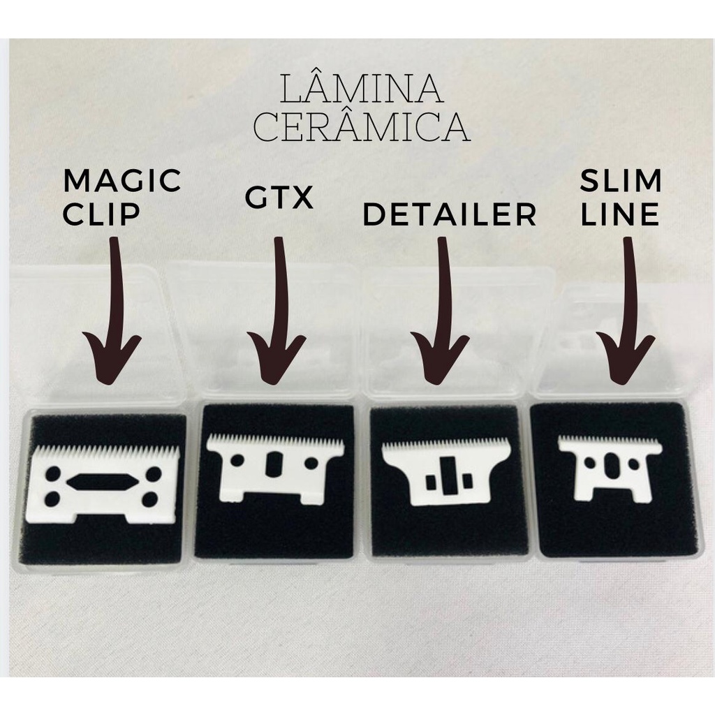Lâmina de Cerâmica P/ Maquina WAHL, Magic Clip, Senior, Legend, Andis, Kemei, Barbeiro E Cabeleireiro