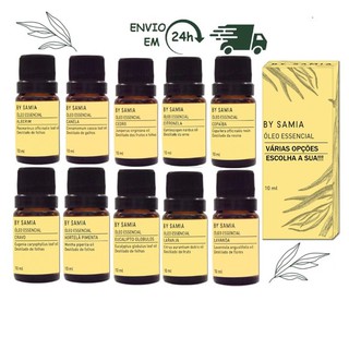 Óleo Essencial By Samia 100% Puro e Natural Aromaterapia Aromatizador Difusor Elétrico