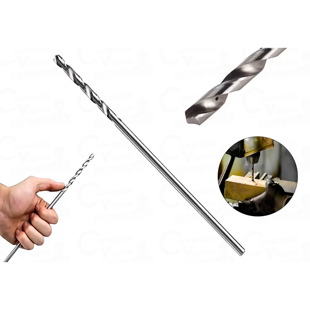 Broca Mourão 1/4 Pol x 250mm Sem Guia - 1 Unidade Fibrocimento Concreto Viga Parede Profissional - Home & Living