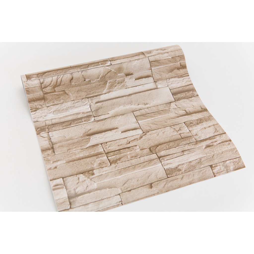 Papel De Parede Adesivo Autocolante Pedra Bege Rolo Com 5 Metros SUPER PROMOÇÃO!!!