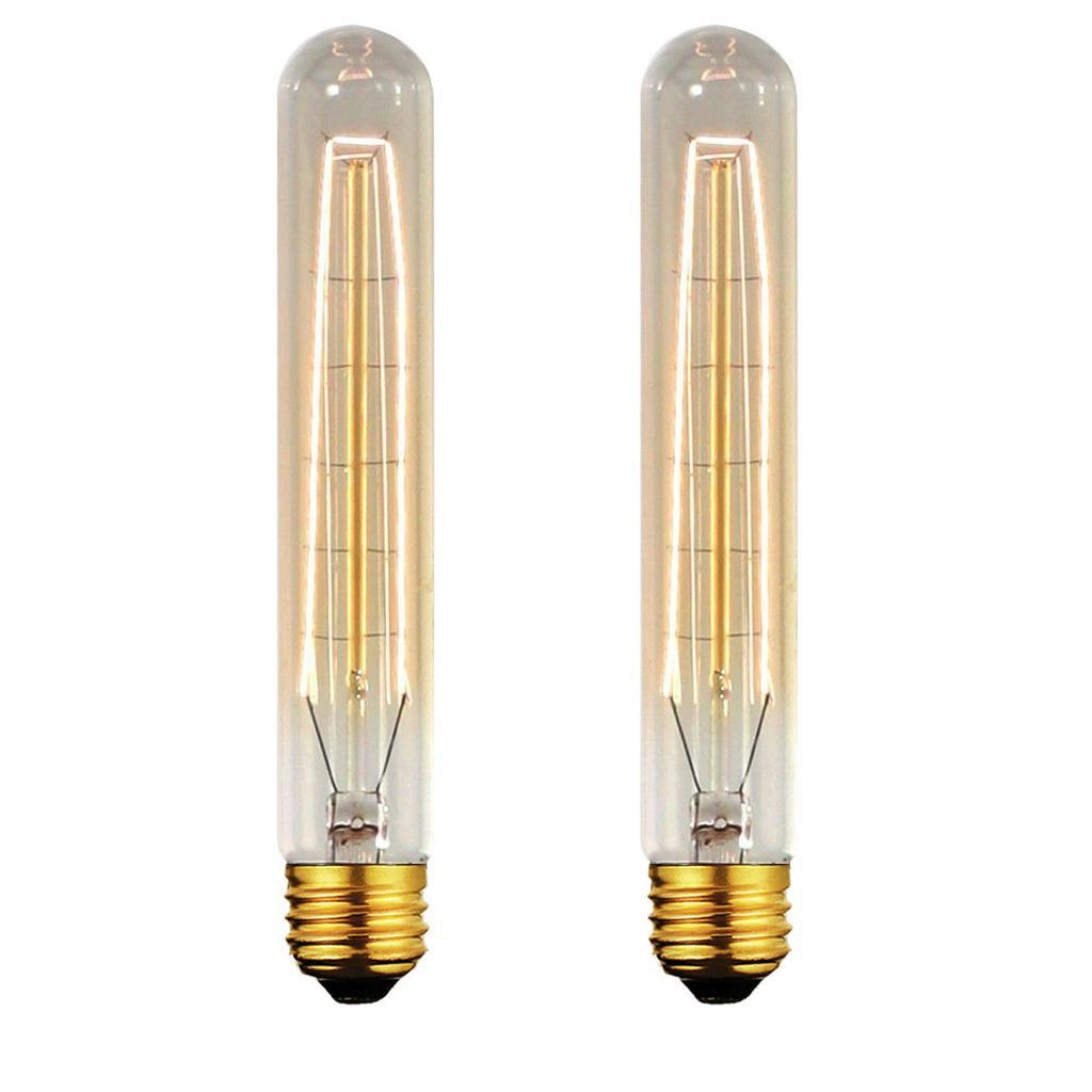 Kit 2 Lampadas Retro Vintage T9 Filamento Carbono 220v