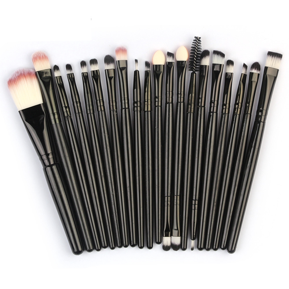 20 Peças / Conjunto, Conjunto De Pincéis De Maquilhagem, Kit De Higiene  Pessoal, Pincel De Lã E Maquilhagem | 20pcs/set Makeup Brush Set tools  Make-up Toiletry Kit Wool Make Up Brush Set