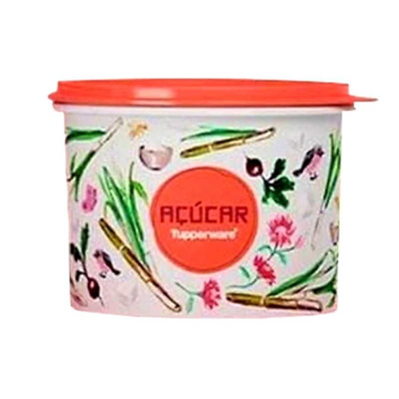 Tupper Caixa Açucar Floral 1 4Kg Tupperware Shopee Brasil