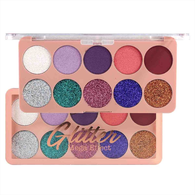 Paleta De Sombras Luisance Glitter Mega Effect Cor A Shopee Brasil