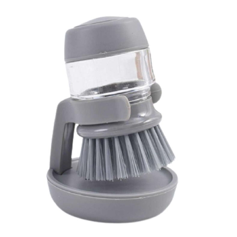 Escova Lava Louças Com reservatório para detergente e Suporte Cozinha Limpeza