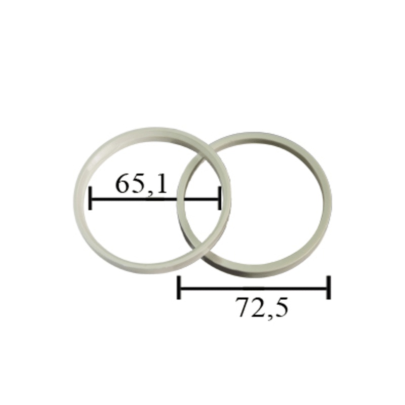 ANEL CENTRALIZADOR DE RODA BRANCO PEUGEOT MANGELS 72,6 X 65,1 VASKA (100008)