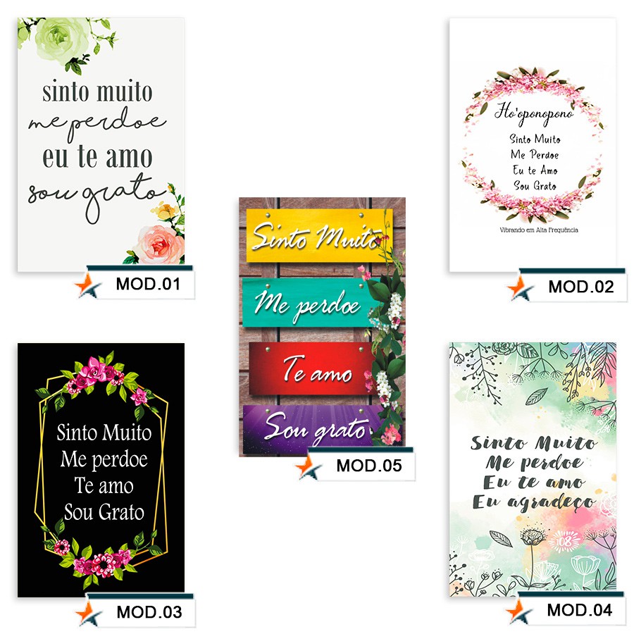 Placa Decorativa Quadro Oração Ho'oponopono / hoponopono 20 X 30 Cm em Oferta na Shopee