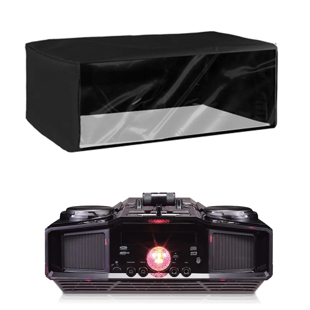 Capa para Central do Mini System LG cm9960 Preta com Frente Transparente