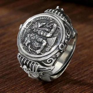 Tendência Da Moda Anel Vintage Do Antigo Egito Anubis Wanderer Ring Jewelry