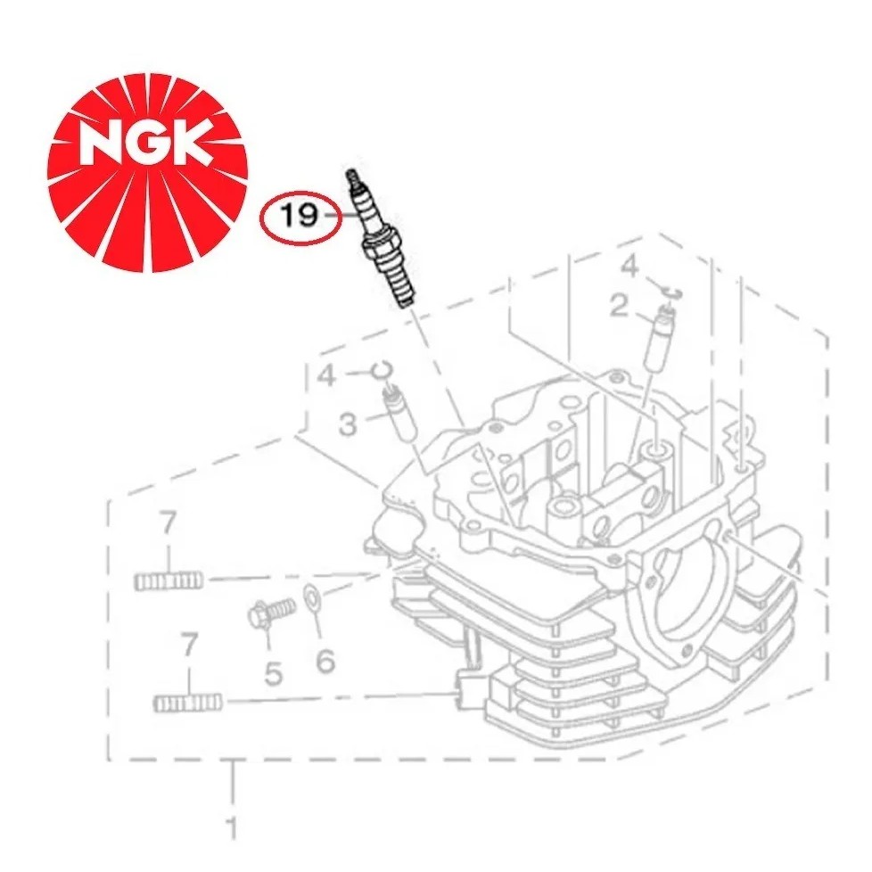 Vela de Mr8d-9 Ignição Xtz150 Crosser 150 Fazer 150 Factor 125 2014/ Ngk Mr8d9 G76 — imagem 2 de 2