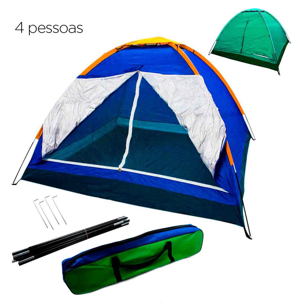 Barraca Camping Iglu 4 Pessoas Acampamento Bolsa em Oferta na Shopee