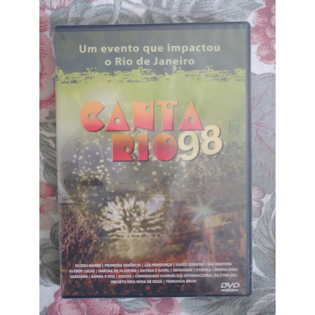 DVD CANTA RIO 98 - LACRADO -  LÉA MENDONÇA, EYSHILA, CASSIANE, FERNANDA BRUM, VOICES, BANDA E VOZ