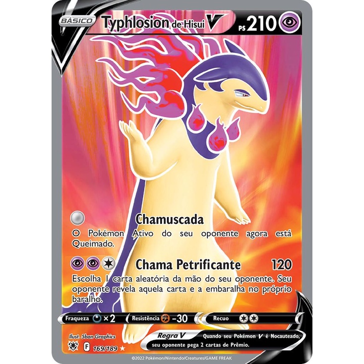Typhlosion de Hisui V 169 Full Art PT-BR