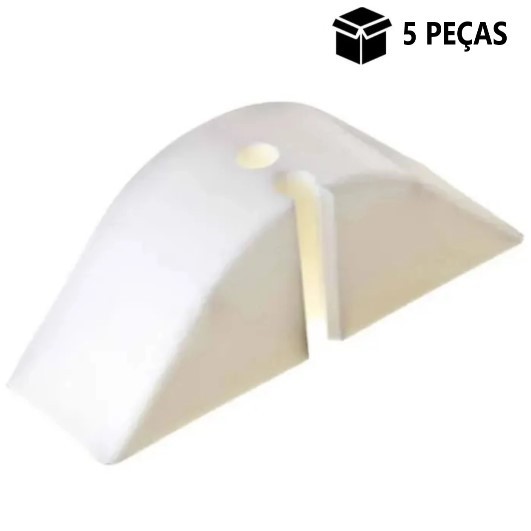 kit 5 Calço p/ Telha Ondulada Onda Alta Branco