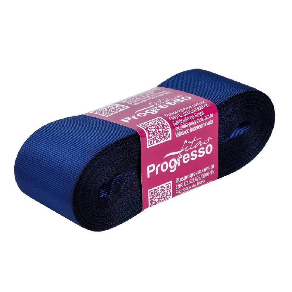 Fita Gorgurão Progresso 38mm nº9 -10m 215 Azul Marinho - 1un
