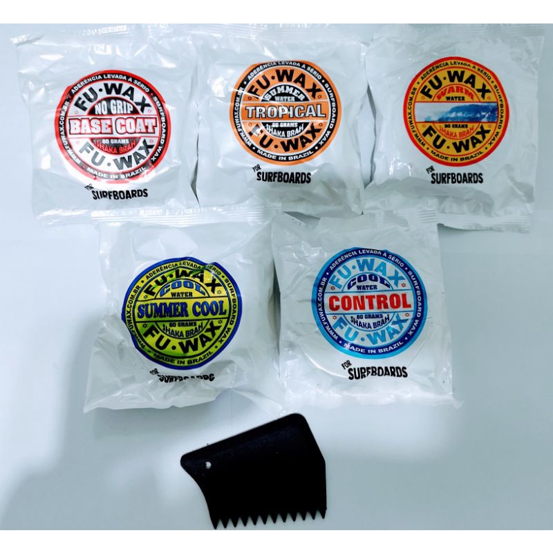 kit  Fu wax 2 unidades de parafina + 1 raspador em Oferta na Shopee