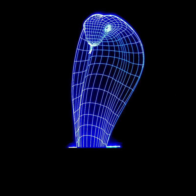Luminária Abajur super Led Cobra naja