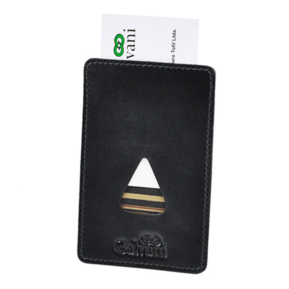 Porta Cartões de Visita TIZIU em Couro Legítimo Galvani