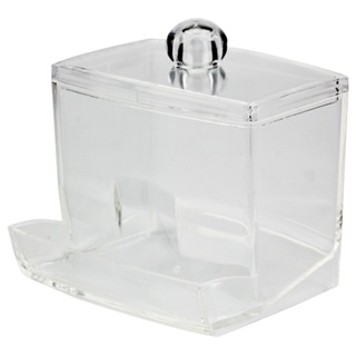 Porta Cotonete em Acrílico com Tampa e Porta Algodão em Acrílico Utensilios Para Limpeza De Pele em Oferta na Shopee