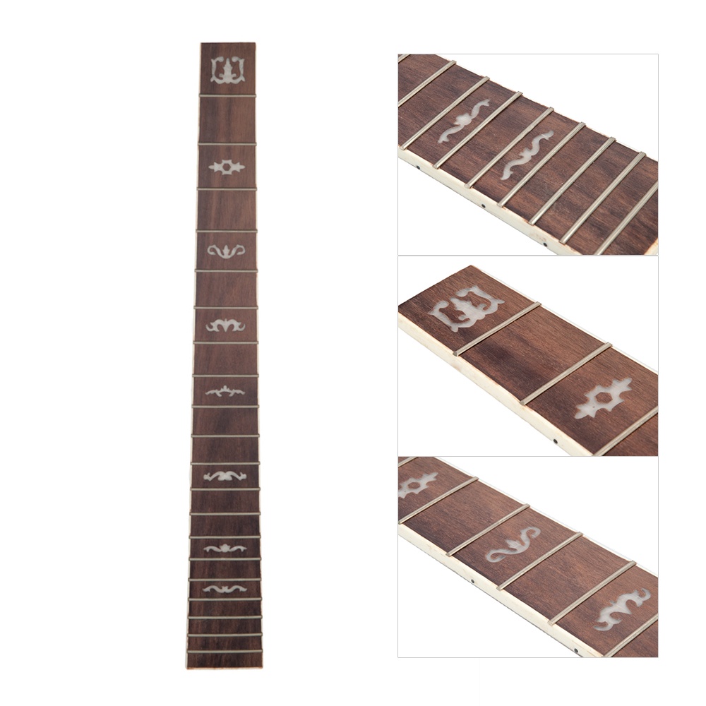 Rosewood Fretboard Fingerboard Guitar Fretboard Fret Board Replacement Parts for 41 inch 20 Frets Acoustic Folk Guitar 