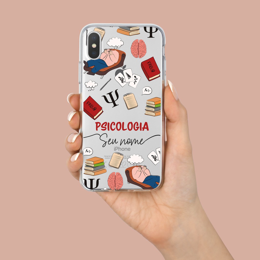 Capa Capinha de Celular Personalizada com sua Profissão - Psicologia