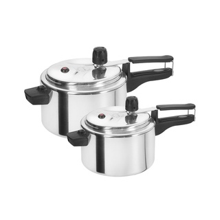 Kit 2 Panela de Pressão 2,5 Litros e 4,5 Litros Polida - Kit 2 Peças- LAM