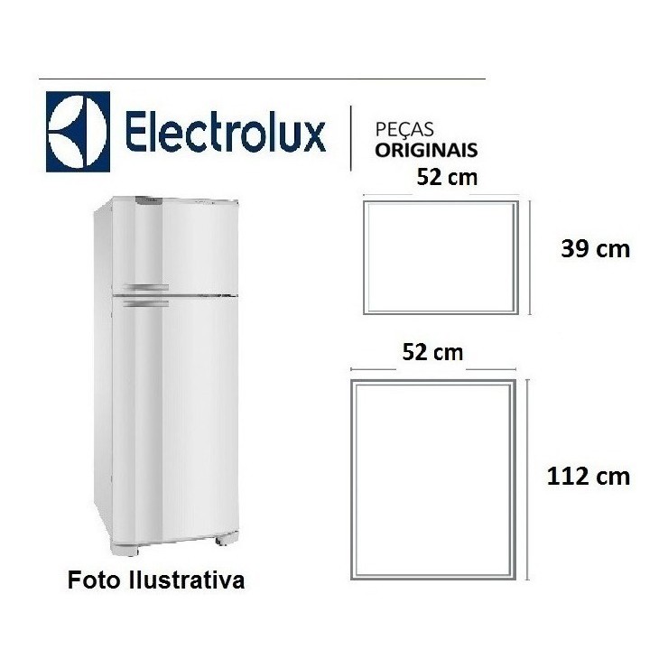 Jogo De Borrachas De Geladeira Eletrolux Dc34a