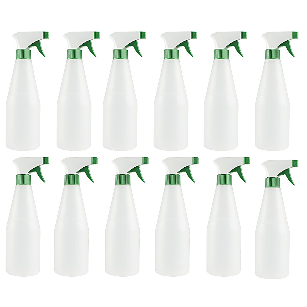 Kit 12 Pulverizador de Gatilho Mecânico Borrifador Mult Sprayer 500ml - Guarany