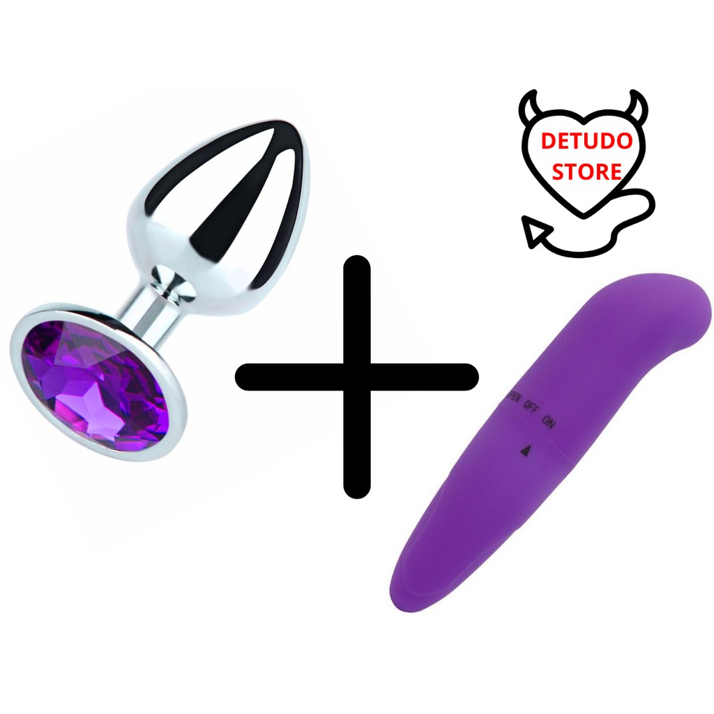 Kit Plug Anal Jóia Aço Inox Vibrador Ponto G Estimulante Feminino Sex Shop Shopee Brasil