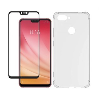 Capa Mi 8 Lite Anti Impacto Silicone + Película 3D Frontal Full Cover Celular Xiaomi em Oferta na Shopee