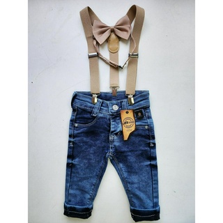 calça jeans bebe infantil menino com ajuste interno. em Oferta na Shopee