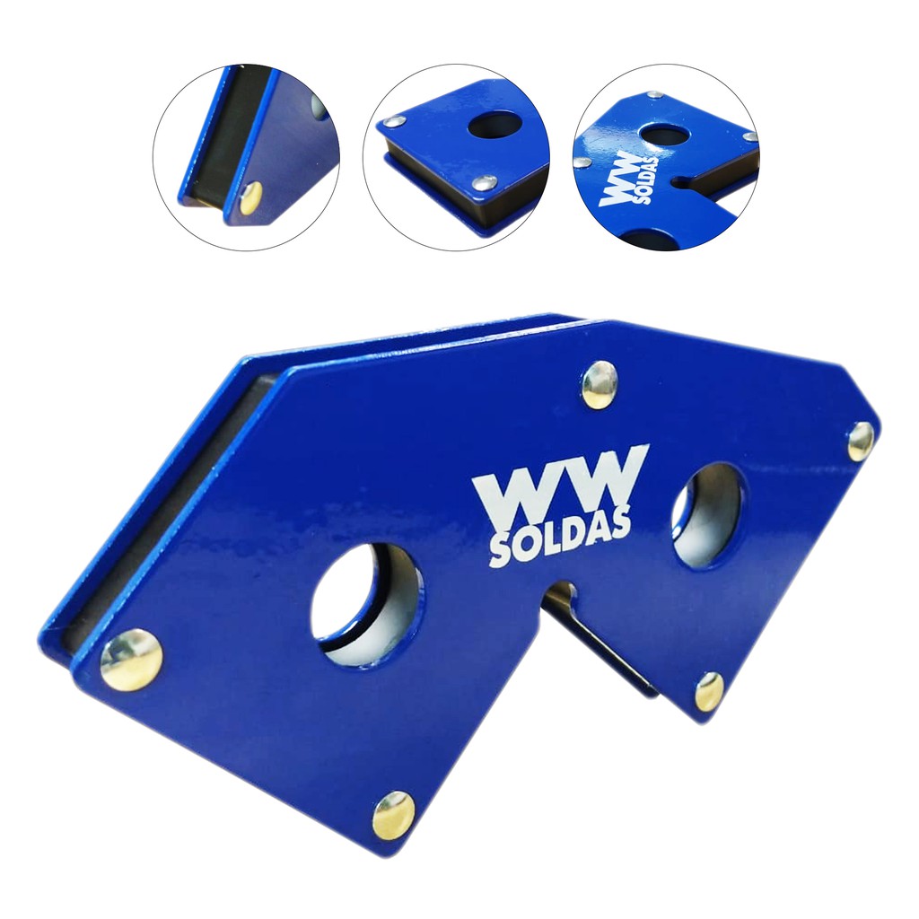 Esquadro Magnético Multi Angulo 18kg Para Soldador Wwsoldas em Oferta na Shopee