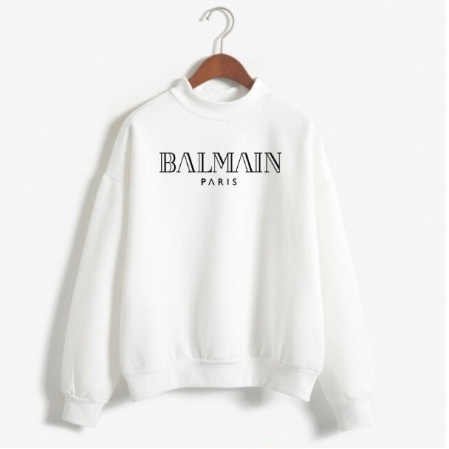 Moletom Gola Redonda Unissex Balmain Paris Moda