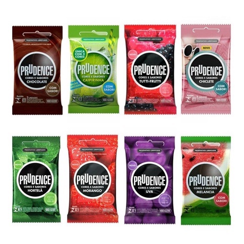 Camisinha Preservativo Lubrificado Prudence Pacote 3 Unidades Cores E Sabores Shopee Brasil 