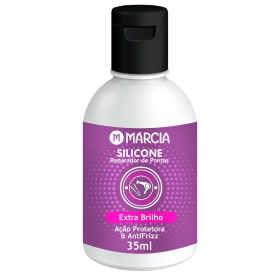 Reparador De Pontas Marcia Extra Brilho Silicone Ação Protetora E ...