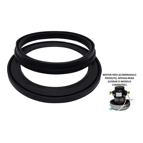 Kit Borracha Vedação Do Motor Aspirador Gt30n Gt20n Aqp20