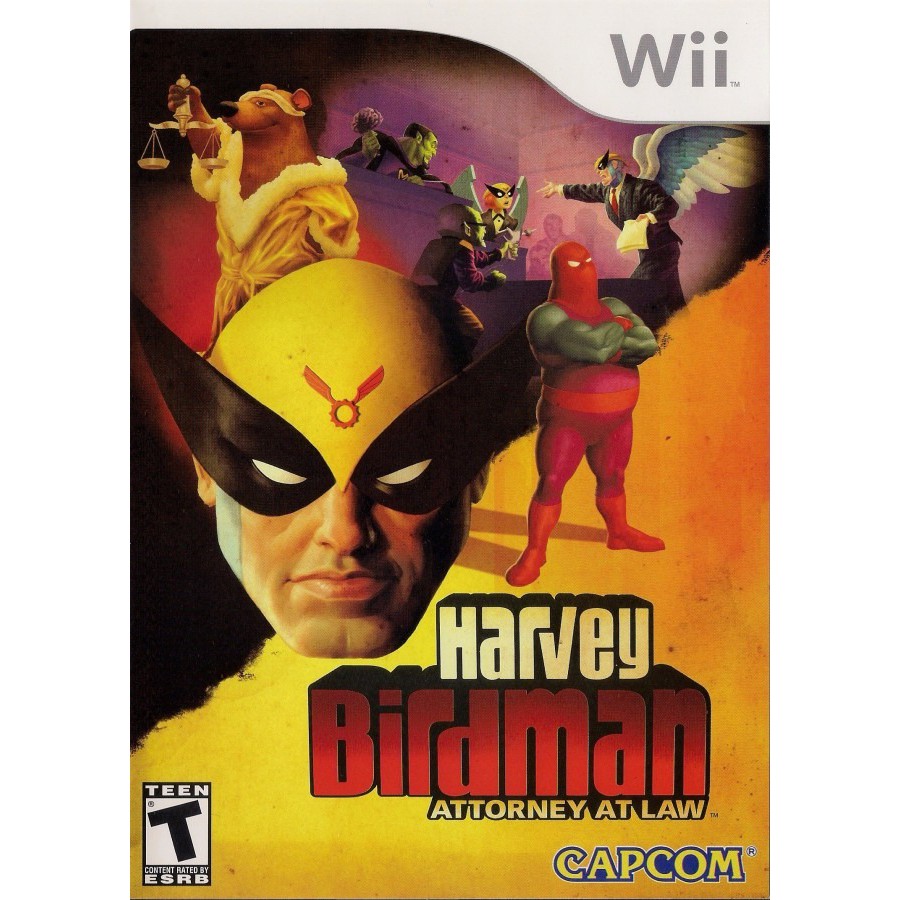 Nintendo Wii Harvey Birdman Lacrado 100% Original Capa Dura