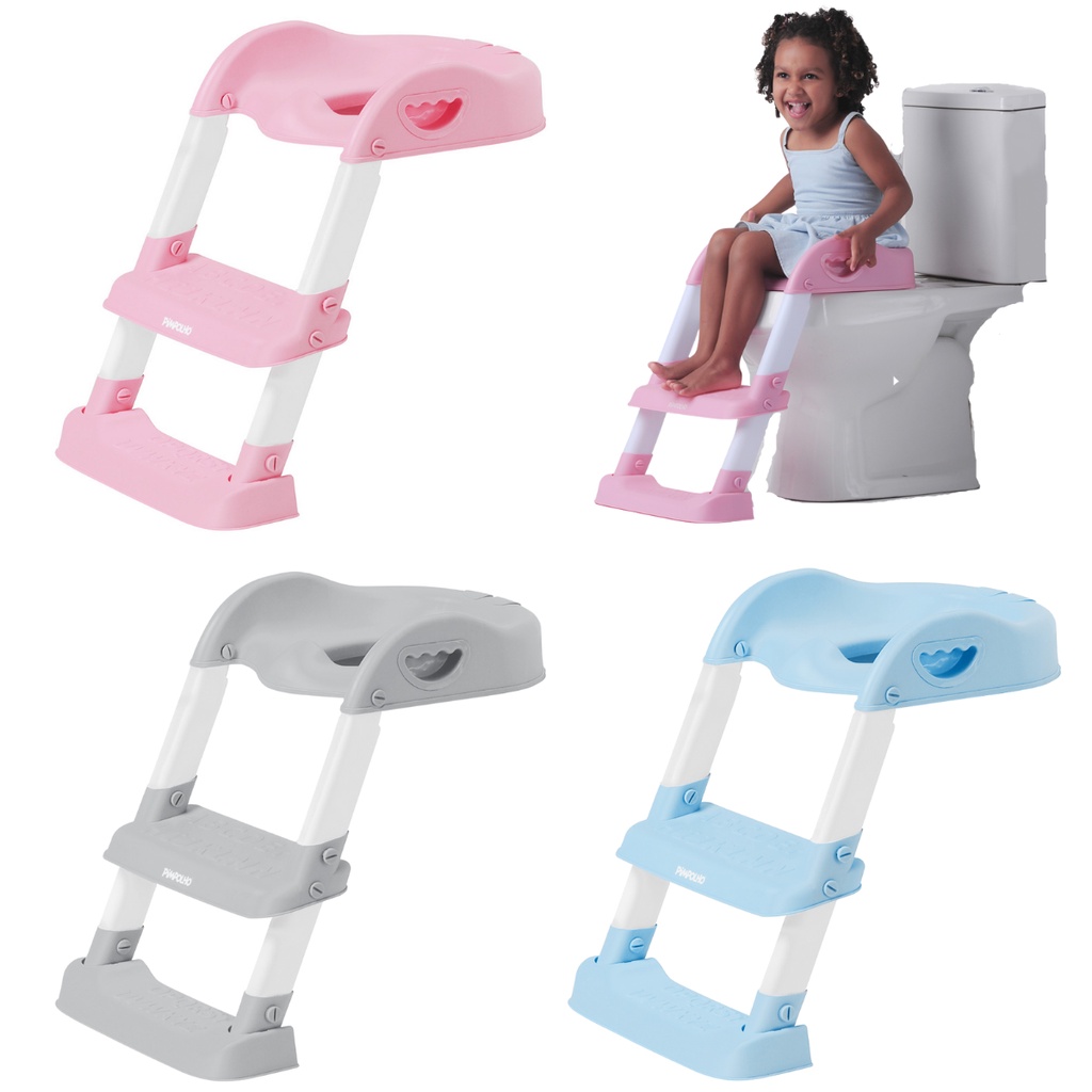 Troninho redutor assento vaso sanitario infantil com escada