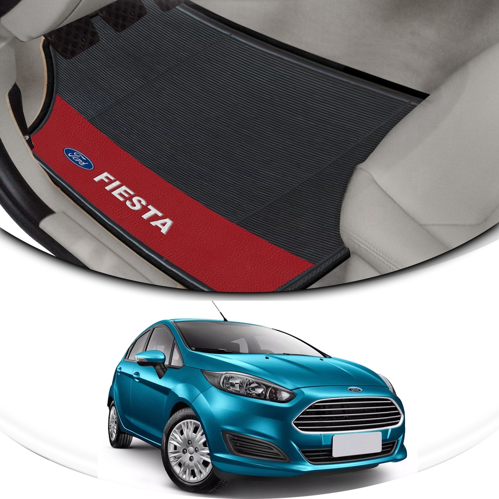Kit 4 Tapete De Carro Ford Fiesta New Fiesta Mexicano Nacional Borracha Grossa