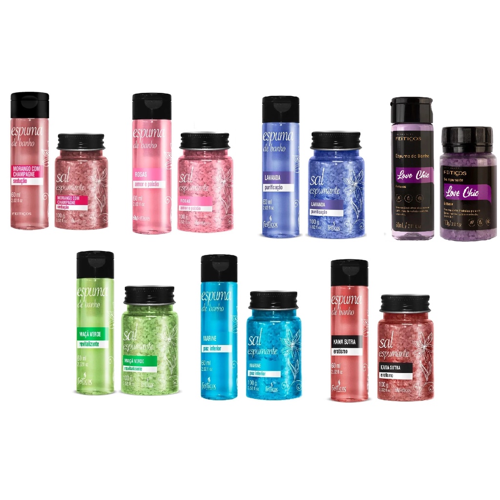 Kit Sais E Espuma Banho Banheira Hidromassagem Aromatico Shopee Brasil