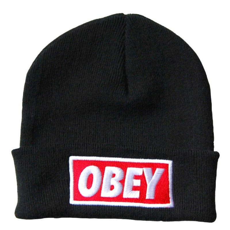 Touca Obey Gorro Unissex C/ Logo Bordado.