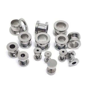 Brinco Alargador de Orelha Prata/ Alargador Unissex 1mm a 10mm