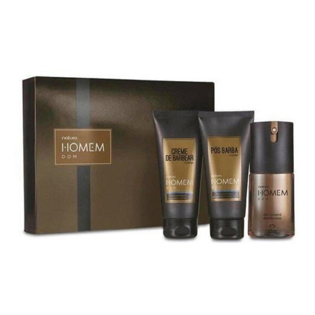 Kit presente natura homem DOM (kit de barbear) | Shopee Brasil