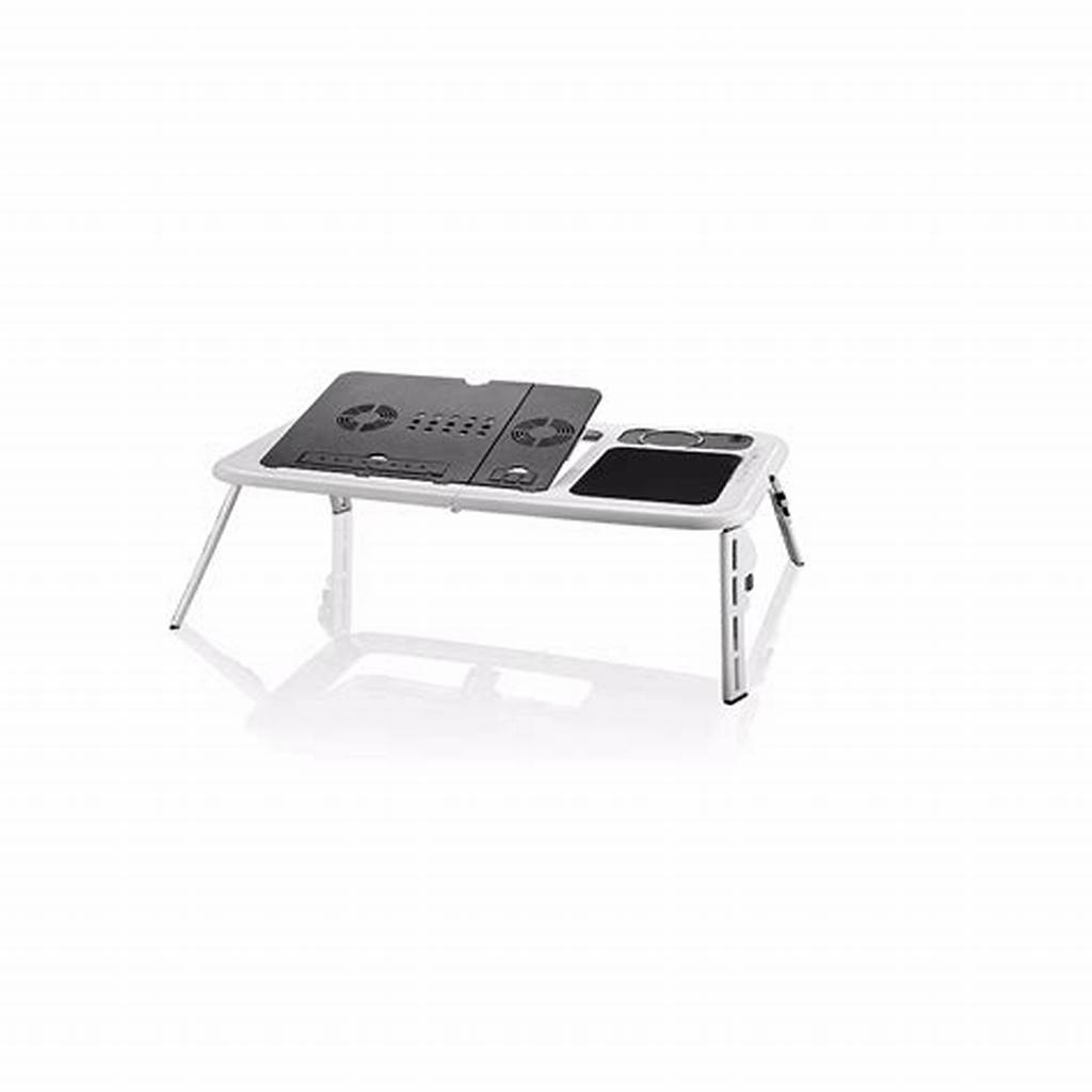 Mesa Notebook Com 2 Coolers Usb Dobrável Cama Sofa E-Table .