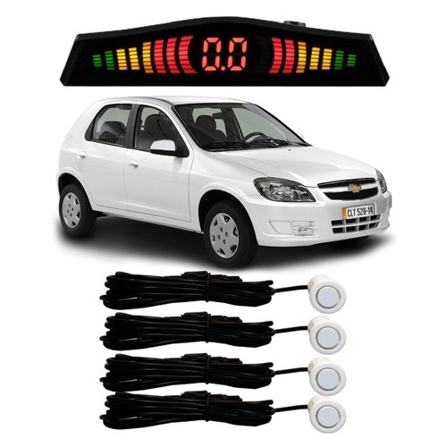 Sensor De Estacionamento Ré Celta Todos Os Modelos Branco