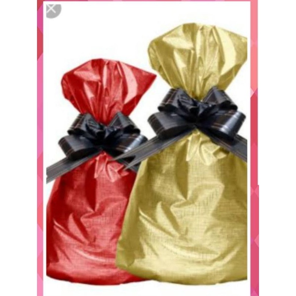 Saco Soft Touch 25x37 C/50 Un + Laços em Oferta na Shopee