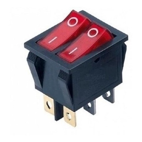 10 Peças - Chave Gangorra Dupla Kcd3-202n 6t 20a Vm C/ Neon