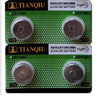 Bateria Ag10 LR1130H LR54 389A Alcalina Cartela com 4 unidades