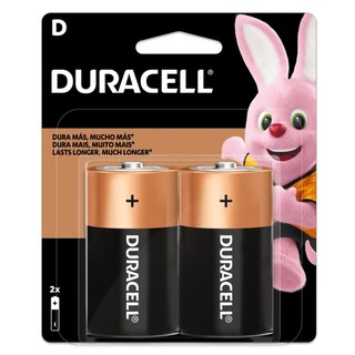 Pilha Duracell Grande D Alcalina Com 2 Unidades Original